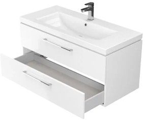 Cersanit S801-149-DSM - LARA 80 cm fehér fali fürdőszobaszekrény mosdóval