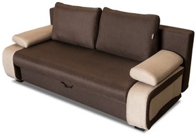 Ines (szövetes) kanapé, barna - bézs
