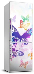 Matrica hűtőre Színes pillangók FridgeStick-70x190-f-60051667