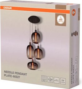Osram - Tápkábel NEEDLE PENDANT 4xE27/25W/230V antracit