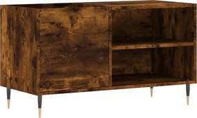 vidaXL füstös tölgy színű szerelt fa hanglemezszekrény 85x38x48 cm