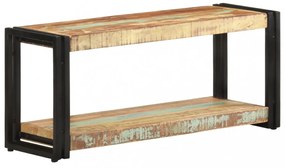 tömör újrahasznosított fa TV-szekrény 90 x 30 x 40 cm