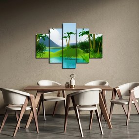 Kép - tavak dzsungelben (150x105 cm)