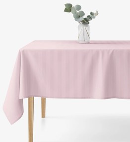 Goldea ünnepi damaszt szögletes terítő - régi rózsaszínű csíkos 100 x 100 cm