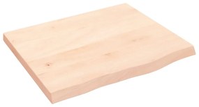 kezeletlen tömör tölgyfa fali polc 60x50x(2-4) cm