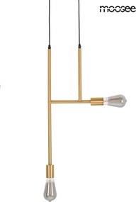 KING HOME MSE010100395 RIVA Többágú Függesztett Lámpa Füstös, Arany E27 IP20