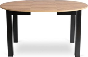 Bővíthető étkezőasztal 102–142 cm Craft tölgy / fekete színkombinációban – HARRY