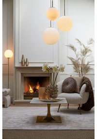 Fehér-aranyszínű állólámpa (magasság 156 cm) Medina – Light &amp; Living