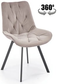 K519 forgatható étkezőszék bézs