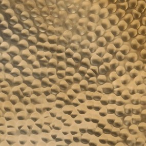 sárgaréz kalapált alumínium dohányzóasztal Ø 50 x 30 cm
