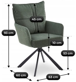 Forgó Étkező/Tárgyaló Zöld Színben. CITY