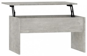 betonszürke szerelt fa dohányzóasztal 80 x 50,5 x 41,5 cm