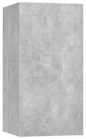 4 részes betonszürke szerelt fa TV-szekrényszett