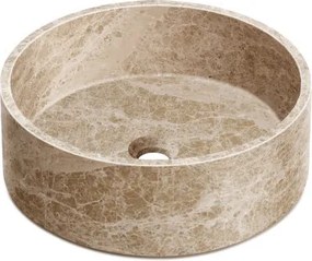 Almeria Emperador Light kőmosdó_42 cm