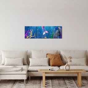 Kép - Vízi tündér (órával) (90x30 cm)