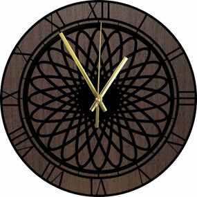 Modern Falióra Fa Csendes Jól olvasható Geometrikus Tölgy 45 cm