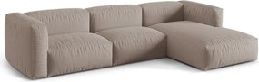 Bézs moduláris sarokkanapé (jobb oldali) Martina – Micadoni Home
