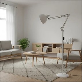 Brilagi - Rugalmas állólámpa TASKER 1xE27/60W/230V 157 cm fehér