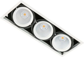Italux VERTICO GL7108-3/3X18W 3000K WH+BL Beépíthető spotlámpa 3x18W/LED 4200LM IP20