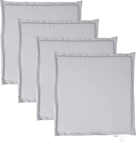 vidaXL 4 db világosszürke négyzet alakú kerti ülőpárna 45 x 45 x 2 cm