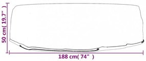 kerek sziget társalgóhuzat 8 fűzőlyukkal Ø188 x 50 cm
