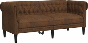 vidaXL Kanapé Barna 182,5 x 74,5 x 74,5 cm Poliészter