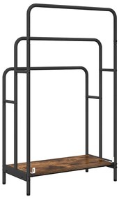 Ruhaszárító polcokkal Füstölt tölgy 60 x 30 x 100.5 cm Faanyag