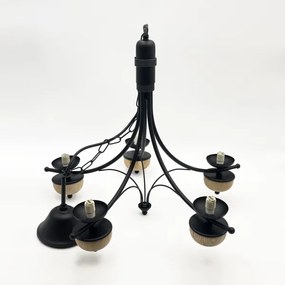 Brilagi - LED Csillár láncon COTTAGE 5xG9/40W/230V bükkfa/fehér