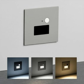 Brilagi -LED lépcsővilágító lámpa mozgásérzékelővel JACK LED/3W/230V 3000/4000/6500K szürke
