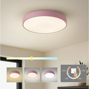 Brilagi - LED mennyezeti lámpa POOL LED/48W/230V 3000/4000/6000K 40 cm rózsaszín