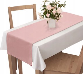 Abrosz Asztalterítő 40X180 Velúr Púderrózsaszín