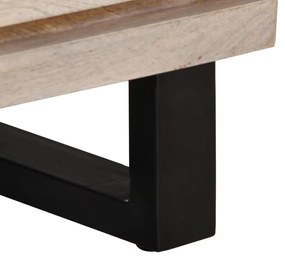 fehér tömör mangófa TV-szekrény 70 x 34 x 46 cm