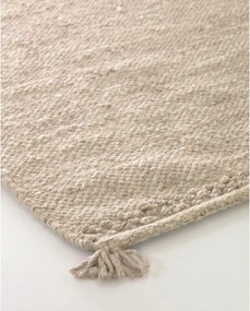 Krémszínű gyapjúkeverék szőnyeg 160x230 cm Carime – Kave Home