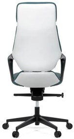 Kék Ekobőr Irodai Főnöki Szék, Hinta Mechanikával. KA-T8426 GRN