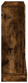 füstös tölgy színű szerelt fa kandallóburkolat 100x30x87,5 cm