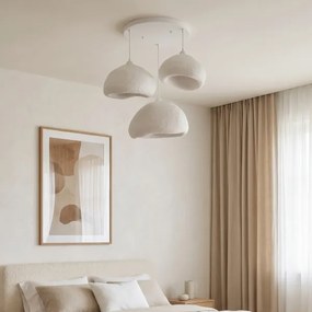 Brilagi - WABI SABI kábeles csillár 3xE27/40W/230V átm. 82 cm fehér