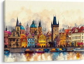 Kép - Ősz a festett városban (70x50 cm)