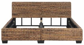 természetes rattan ágykeret 160 x 200 cm