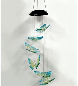 LED RGB napelemes lámpa 6xLED/1,2V 300 mAh IP44 pillangó