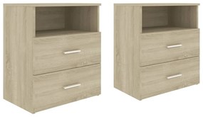 2 db sonoma tölgy színű éjjeliszekrény 50 x 32 x 60 cm