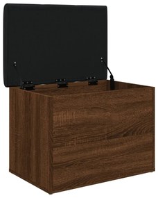 barna tölgy színű szerelt fa tárolópad 62 x 42 x 45 cm