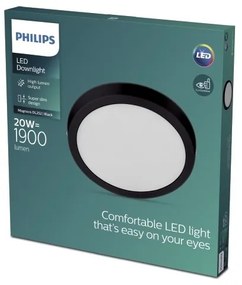 Philips - LED Mennyezeti lámpa MAGNEOS LED/20W/230V 2700K fekete