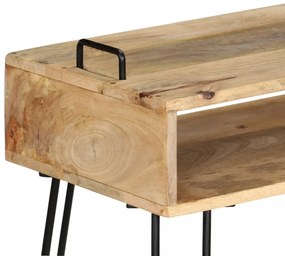 tömör mangófa konzolasztal 115 x 35 x 76 cm