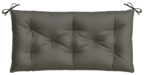 2 db melange sötétszürke szövet kerti padpárna 100 x 50 x 7 cm