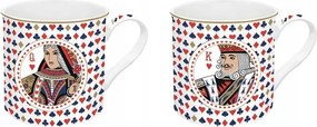 Porcelán Bögrék Casino Royale Király Királynő Kier Bögre szett x 2 db