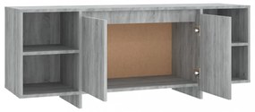 szürke sonoma színű szerelt fa TV-szekrény 130 x 35 x 50 cm