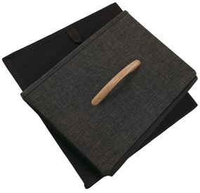 HAZEL TYP 1 szekrény szövet fiókokkal, barna, L