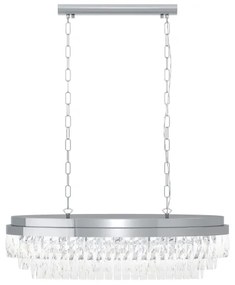 Eglo 39494 - Csillár láncon VALPARAISO 10xE14/40W/230V fényezett króm