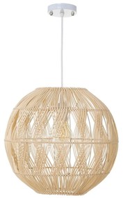 Natúr színű rattan mennyezeti lámpa rattan búrával ø 37 cm Natural Way – Casa Selección