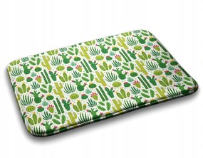 Puha fürdőszobaszőnyeg Kaktusz mintás 75x45 cm